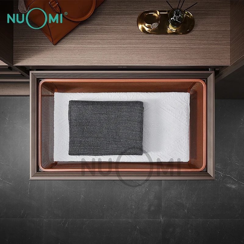 Аксессуары для гардероба Nuomi выдвижная плетеная корзина из ротанга ящики хранения система мягкого