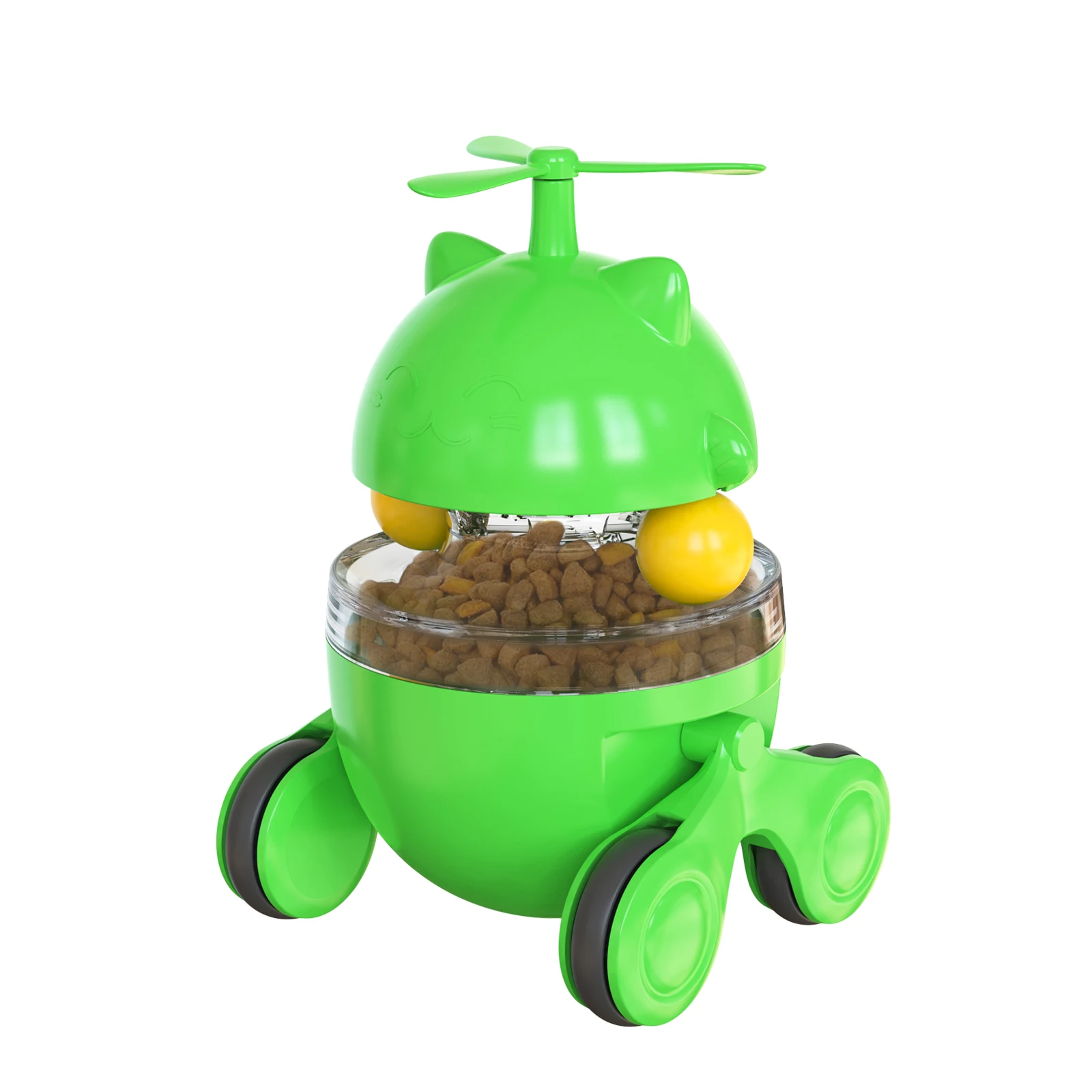 Hot Sale Multi-functional cat toy Automatic Feeders for cats TrackBall Movable wheel Pet Cat toys