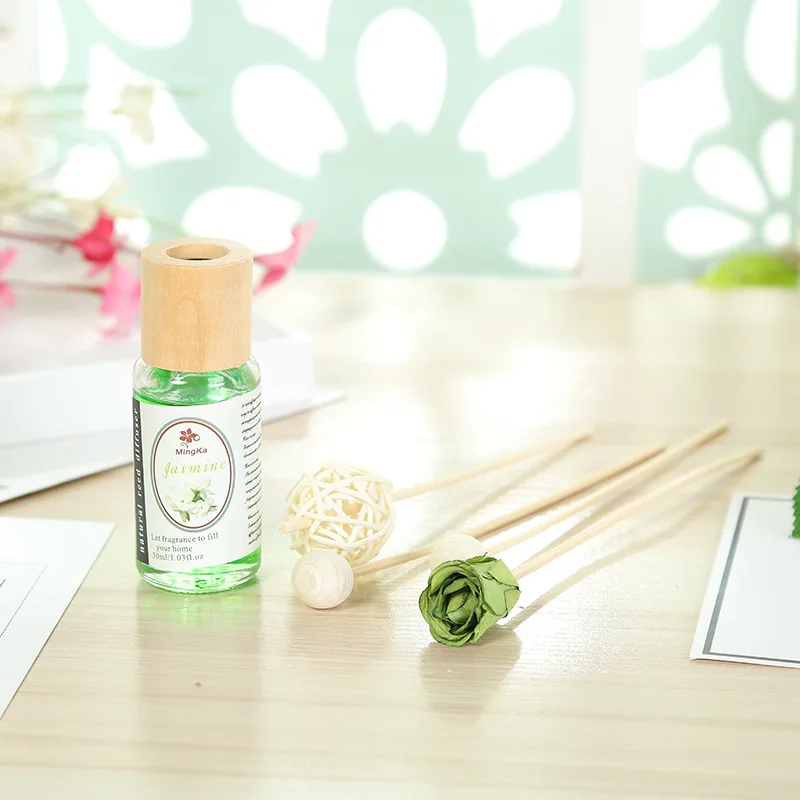 Bathroom Reed Diffusers Sets Air Fresheners glass bottle Rattan Reeds Fragrance Diffuser