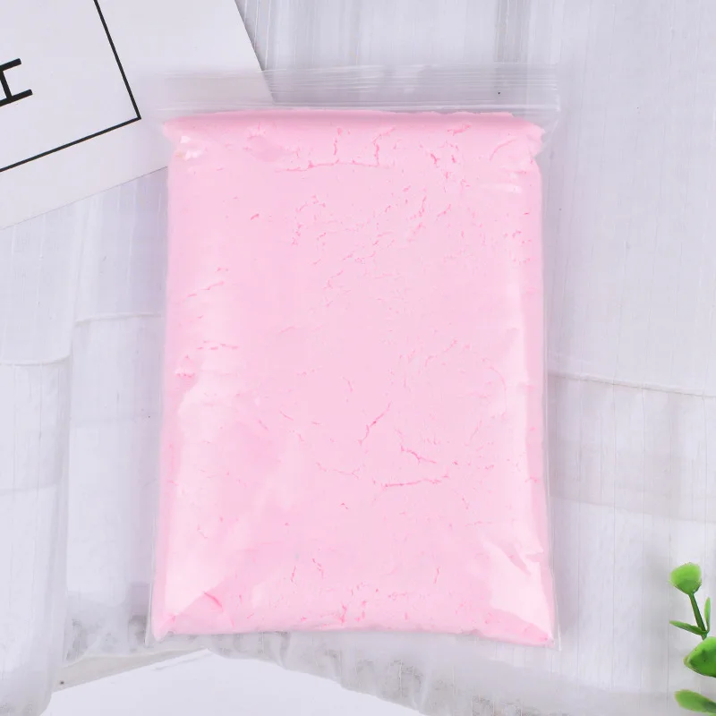 Bulk Super Soft Air Dry Foam Clay Slime White Color Clay
