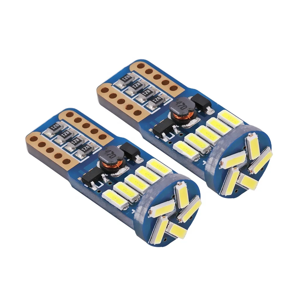 Car Auto LED T10 W5W 194 168 OBC Canbus 15SMD 4014 Clearance Reading Parking Lamp External Light 12V Side Turn Signal Bulb