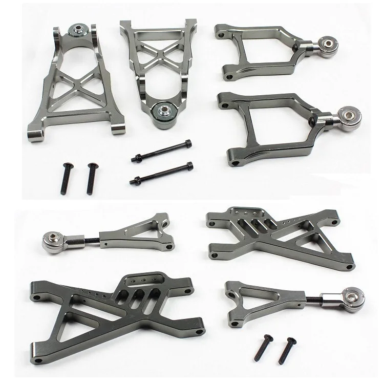Aluminum front /rear lower/upper suspension arm set for HPI Rovan KM baja 5b ,ss ,5t