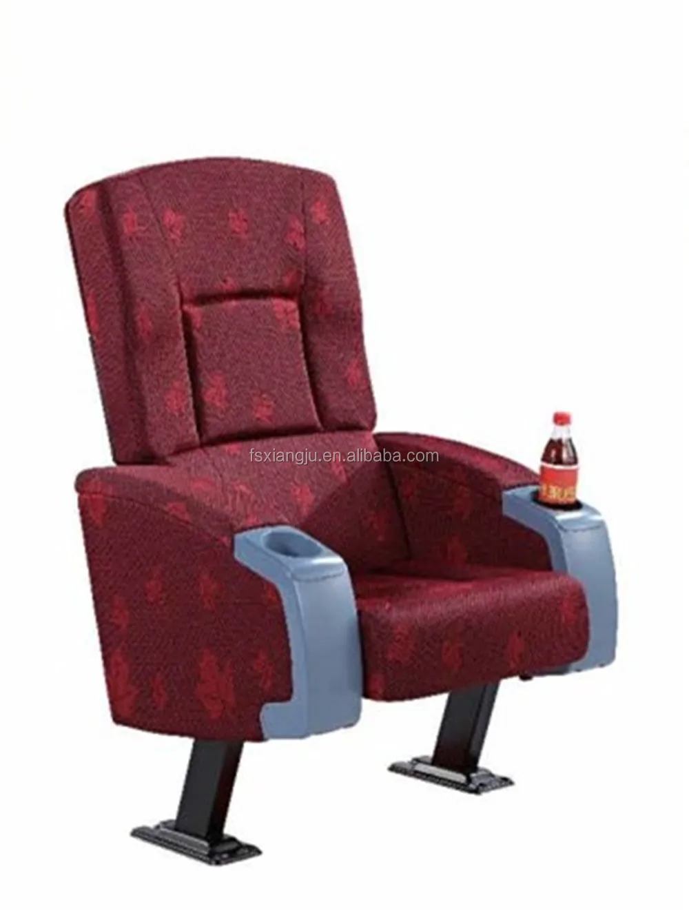 Manufacture Wholesale Customize Cinema Furniture Wine Red Movie Single Seat Cinema Chair