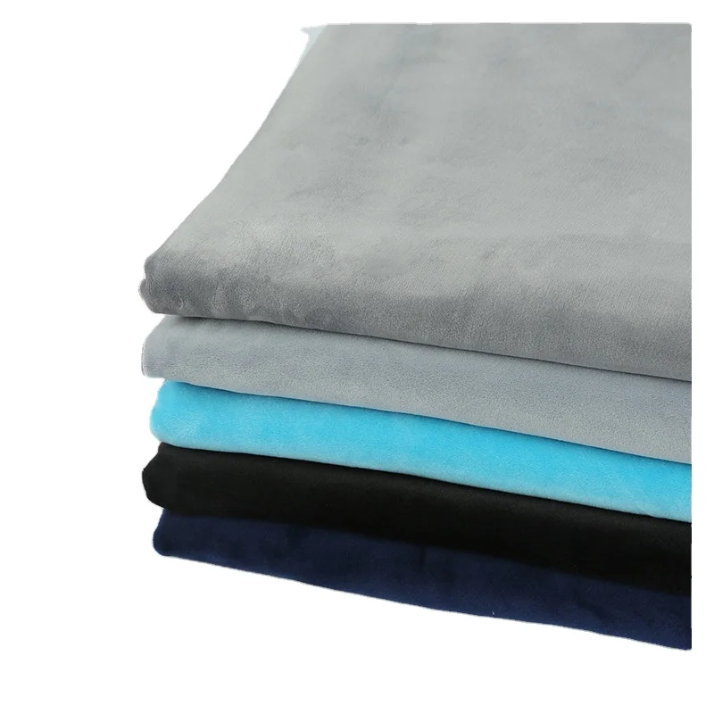 Super Soft Crystal fabric 95 polyester 5 spandex fabric plush super soft fabric