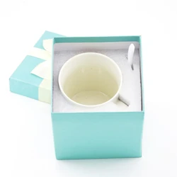 Custom Elegance Light Luxury Mug Set Marble Gift Box Ceramic Coffee Cup