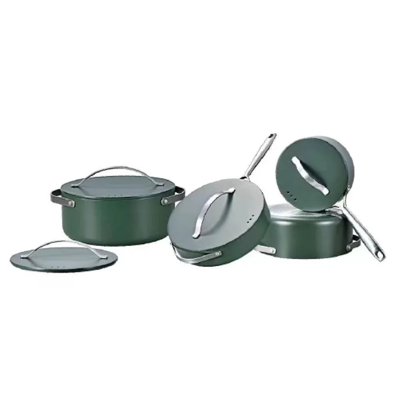 Home Party 8pcs Luxury Painting  Soup Pot Casserole Cooking Tools New Arrival Hot Selling Cookware Set