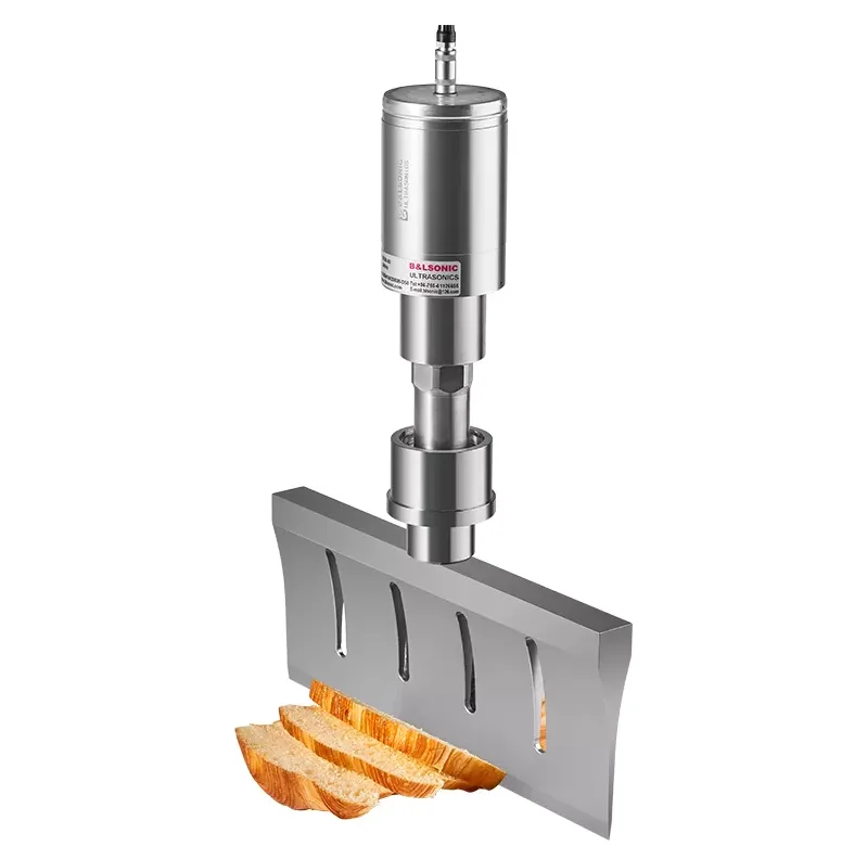 ultrasonic food cutting machine for cake sandwich pizza nut titanium blade