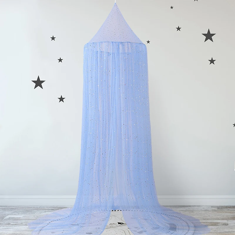 Summer Hanging Dome Lace Star Decor Princess Foldable Baby Mosquito Net