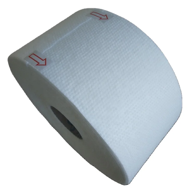 Factory custom 40gsm 50% viscose 50% polyester dry wet wipes usage spunlace non woven fabric roll/wet napkins materials