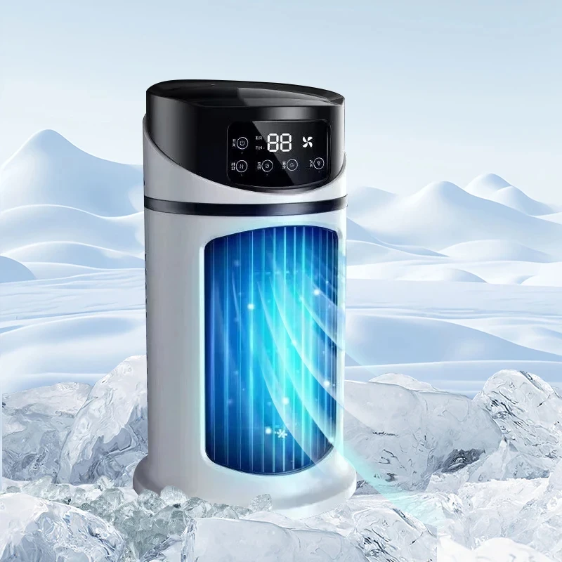 Fan Portable Air Conditioner Mini Air Cooler USB Conditioning  Ice Water Air Cooling Fan With Humidifier for Bedroom