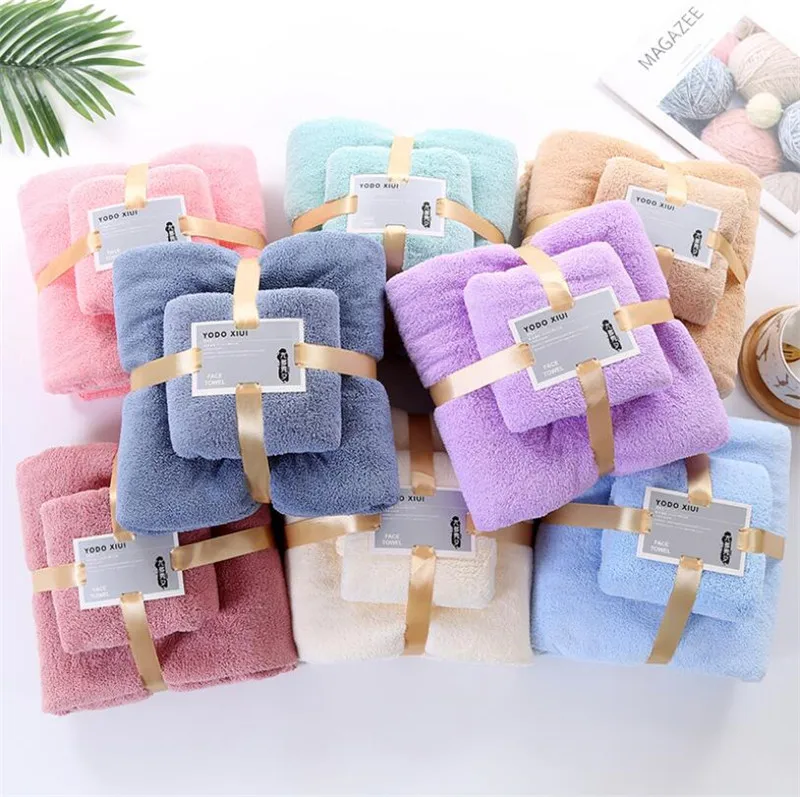 wholesale 19 Colors  microfiber bath towel 70 140 quick dry spa bath wrap towel set microfiber bath towel