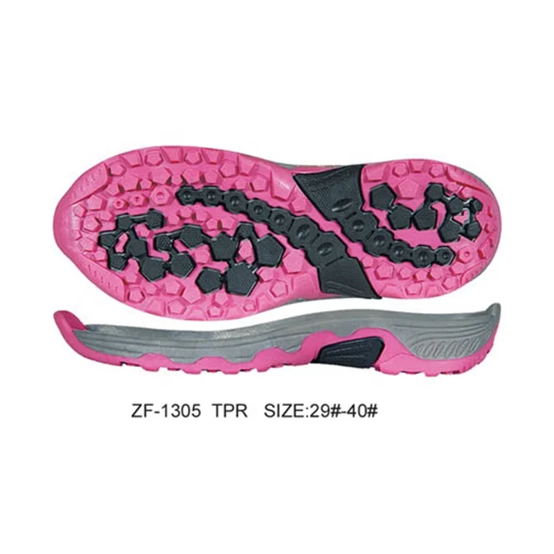 OEM Wholesale Fashion Design Light Weight TPR Shoe Sole For Lady And Mens Sports Shoes Making