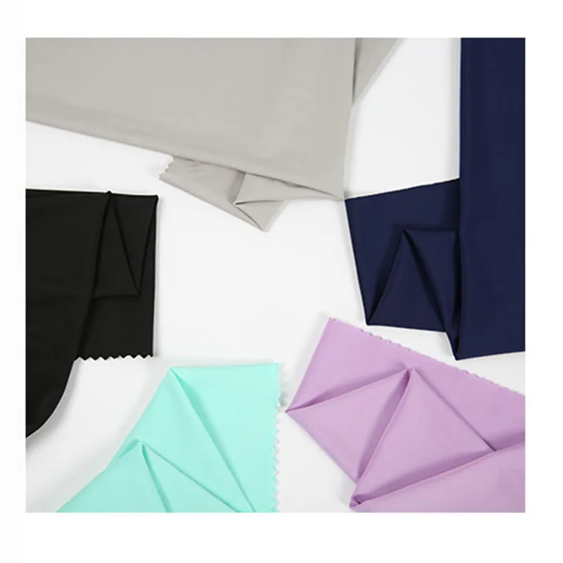 95 Polyester 5 Spandex Soft Solid Dyed Knitted Scuba Fabric For Fashion Garment Dress