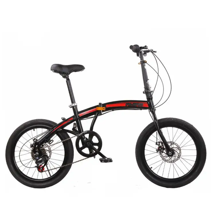 Wholesale new folding bicycle 20 inches adult students variable speed portable bike foreign trade bike folding