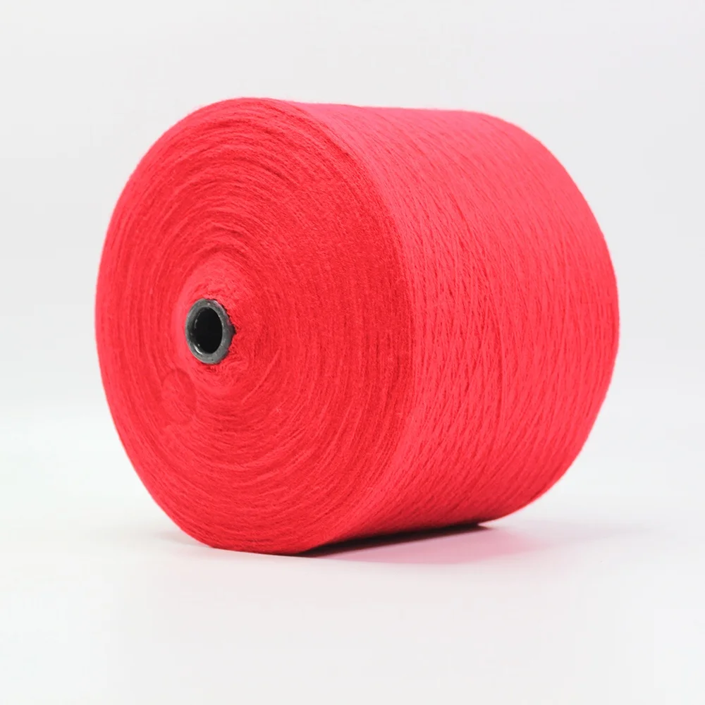 Hot sale 2/28Nm 100% acrylic dyed raw crocheting wool cotton weaving knitting fancy yarn
