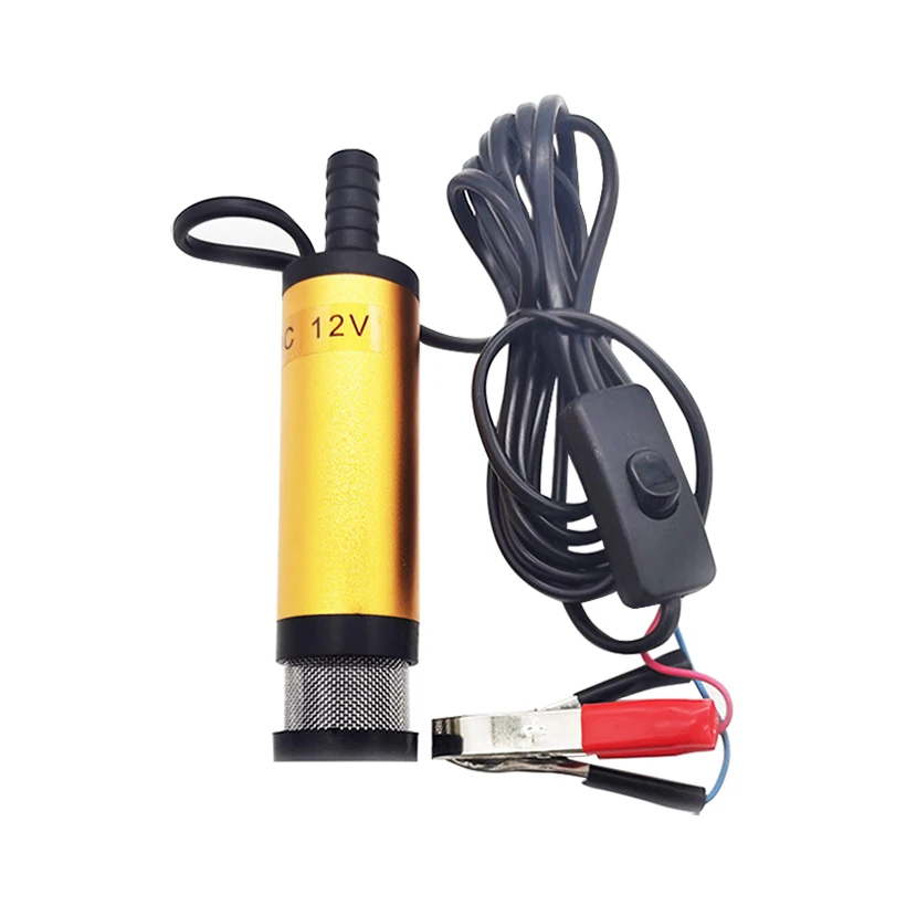12V 24V DC Electric Submersible Pump for Pumping Diesel Oil Water, 38mm Fuel Transfer Pump, Oil Suction Pump Fuel Transfer Pump
