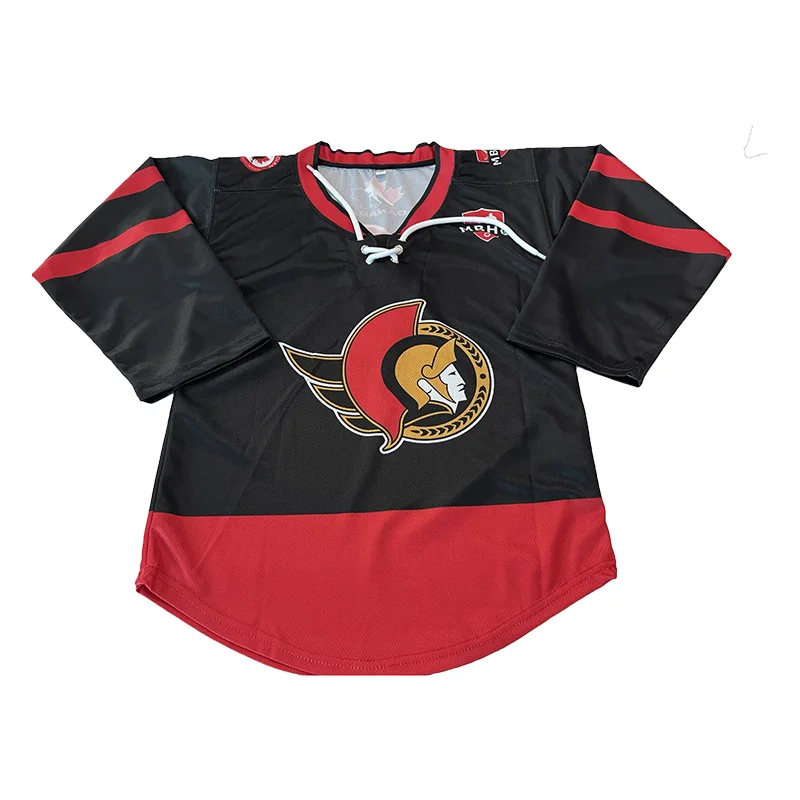 Custom Latest Design Sublimation Embroidered Blank Team Order Ice Hockey Jersey
