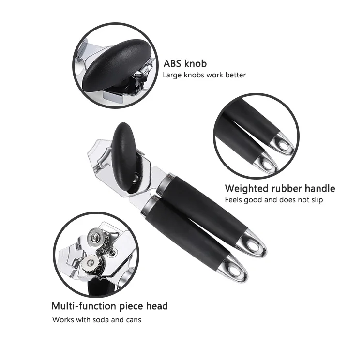 Professional Portable Manual Stainless Steel Sharp Blade Can Opener