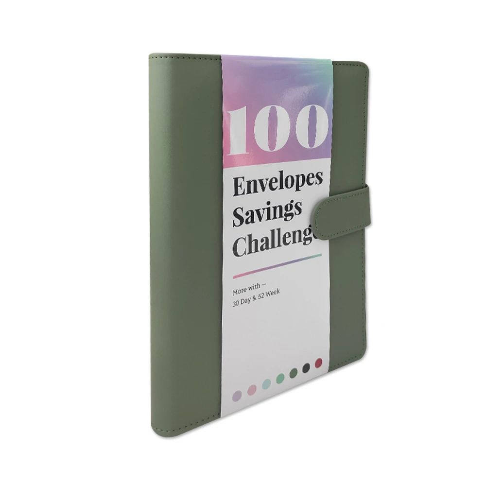 100 конвертов, экономия, коробка для проблем, бюджетная переплетная папка для вызовов, 2024 новые книжные конверты, бюджетная папка, сберегательная книга для вызовов
