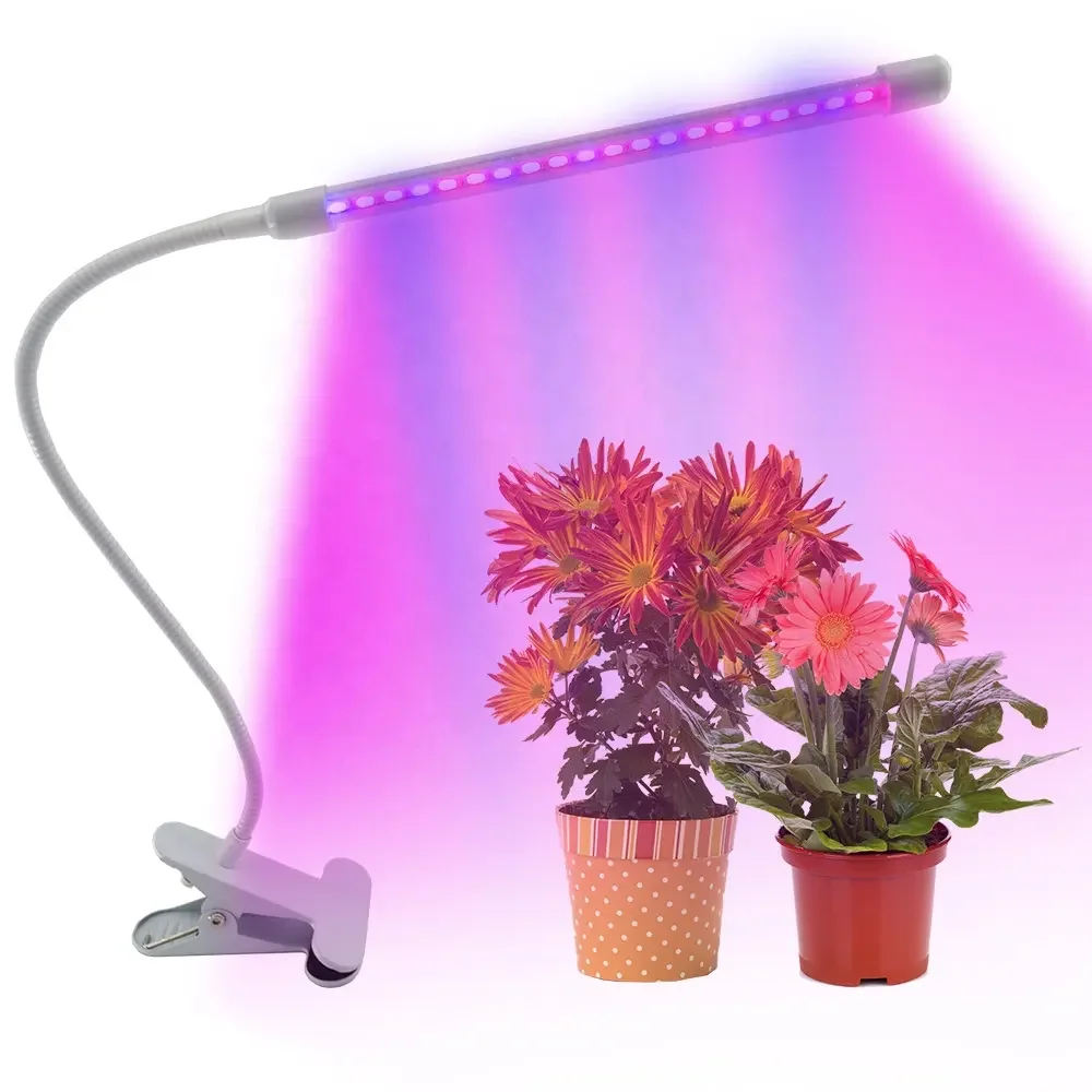 10W Led  Full Spectrum Led Grow Lamp 10 Dimmer Led Grow Lights Strips 3 color Clip Led Grow Light