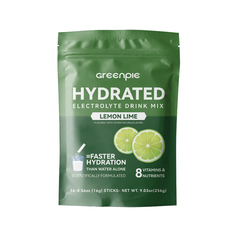 Greenpie Best Tasting  Affordable Unflavored Flavoured 0 Calorie Lemon Grape Electrolyte Powder