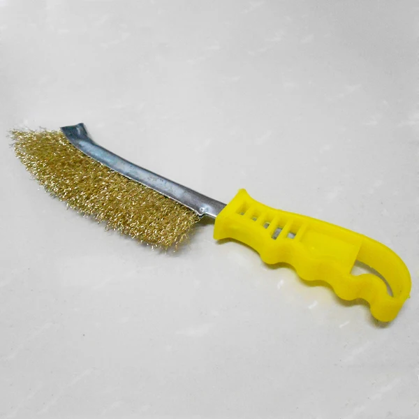 New Steel Wire Plastic Handle Grinding Brush