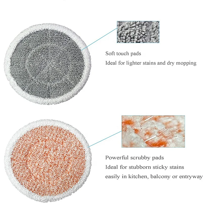 Household Portable 360 Rotating Mop Pad Compatible with Shark S7000 S7000AMZ S7001 S7001TGT Microfiber Steam Mop Cloth