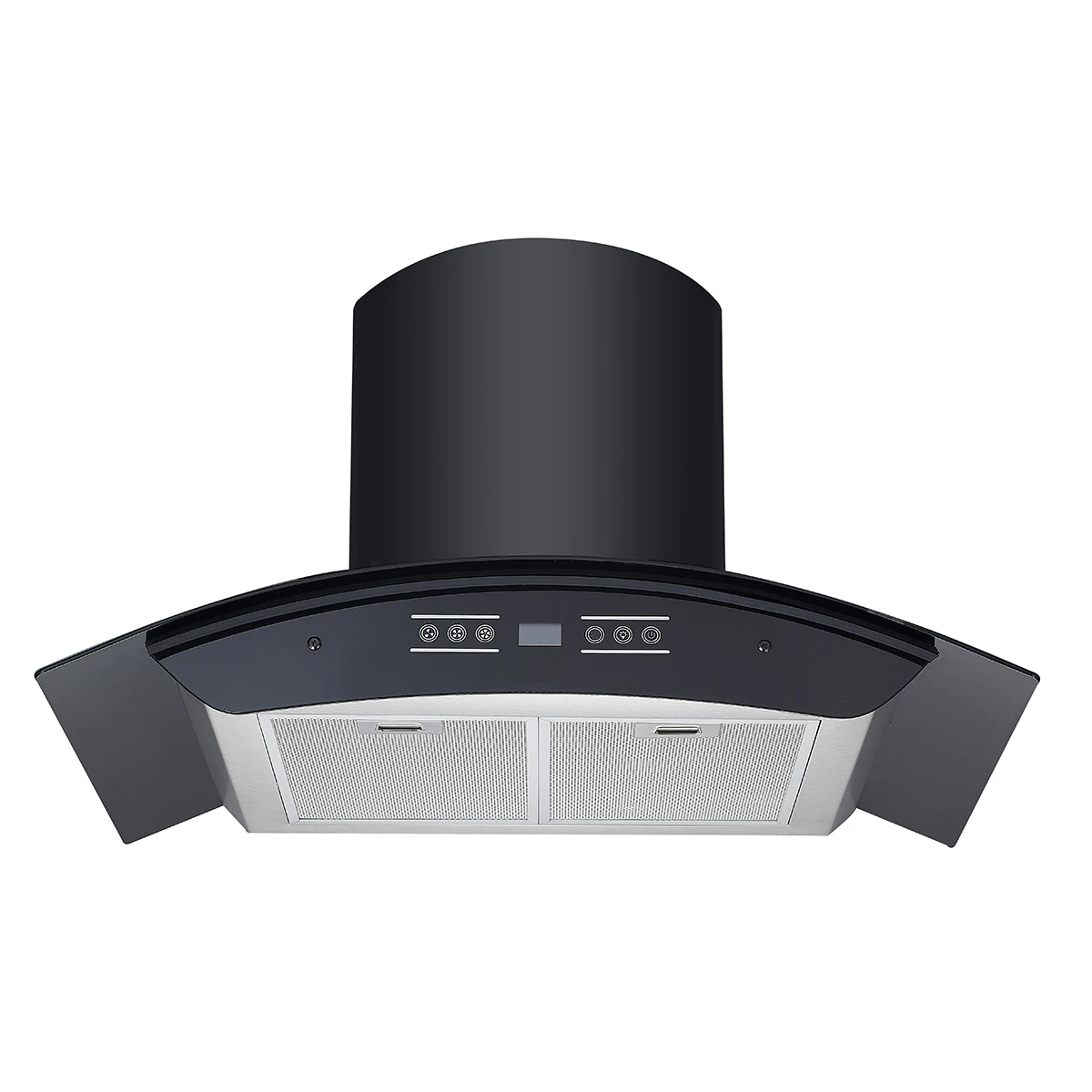 New arc smoke extractor kitchen chimney cooker hood HD display hand sensor touch switch
