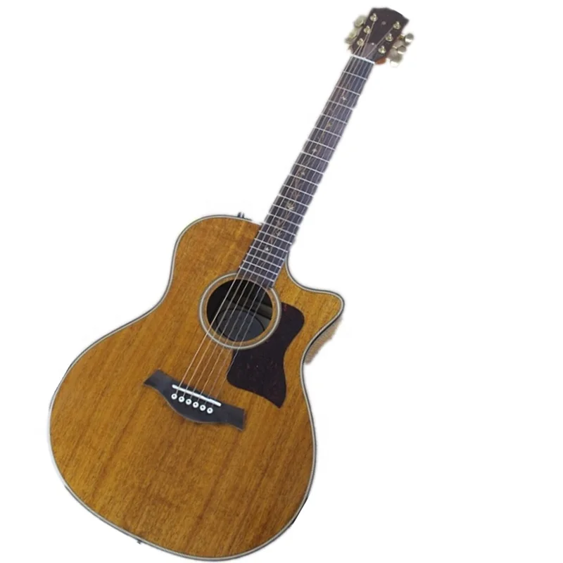 Гитара Huiyuan Koa 41 дюйм, акустическая гитара с BBand звукоснимателями, золотые тюнеры, принимаем на заказ