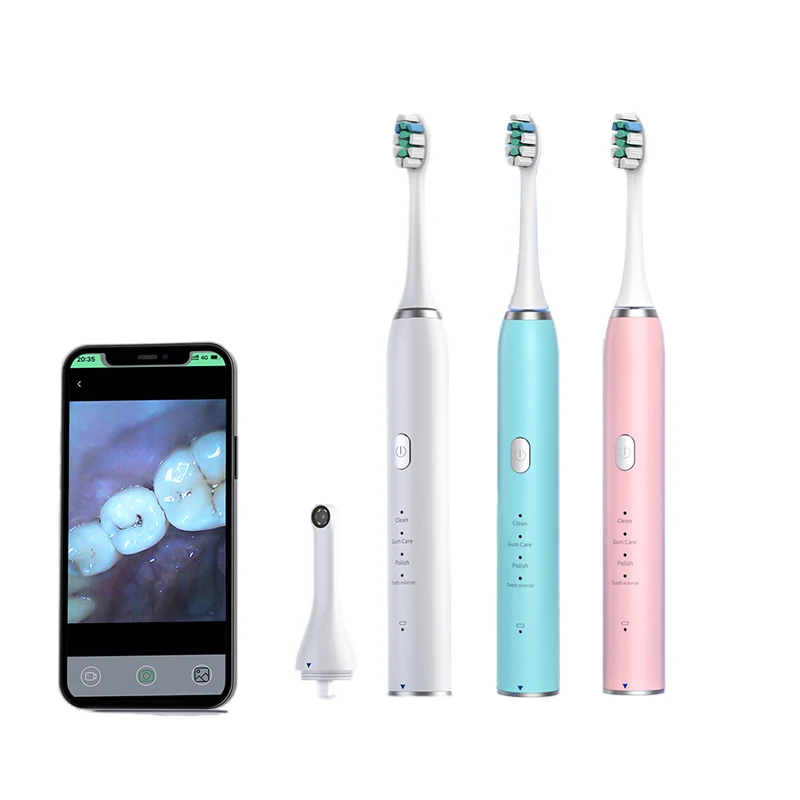 Ультразвуковая зубная щетка с камерой