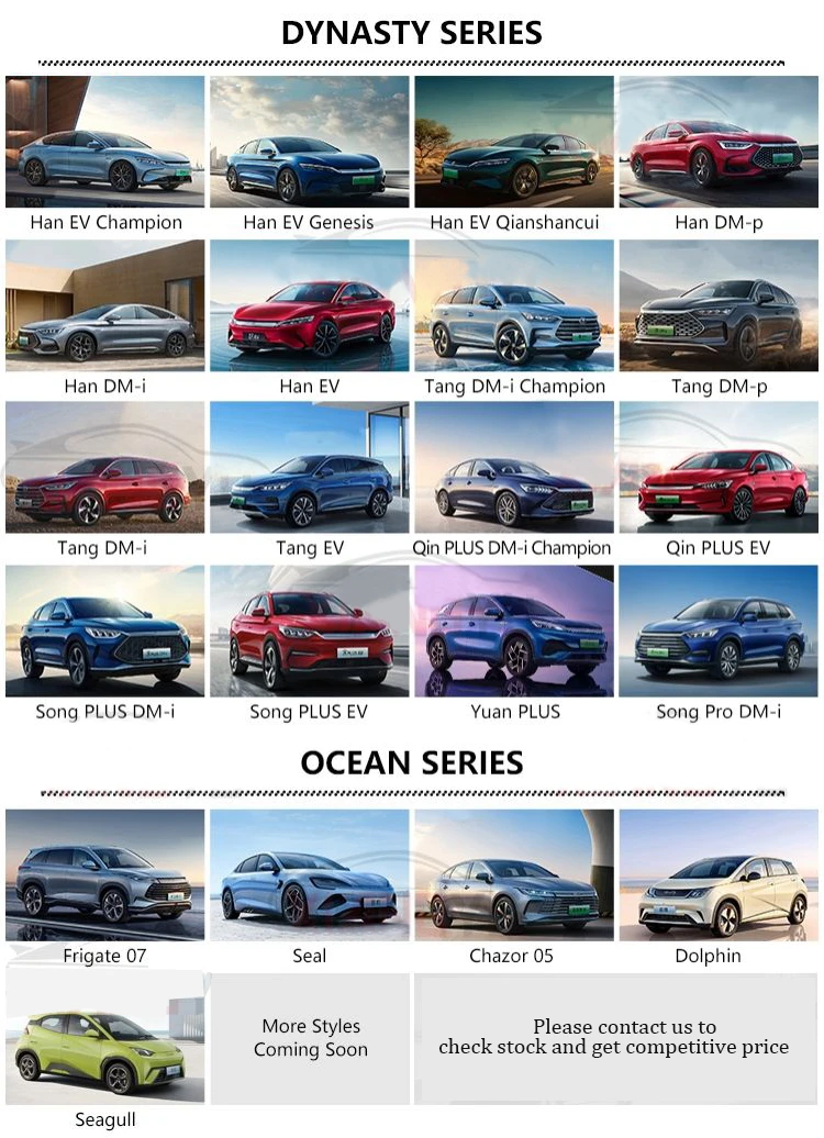 2024 Hot New Energy Electric Vehicle Ev Car BYD Qin Han Tang Song Yuan Plus SUV Dolphin Seal Sedan BYD Dynasty Auto Electric Car