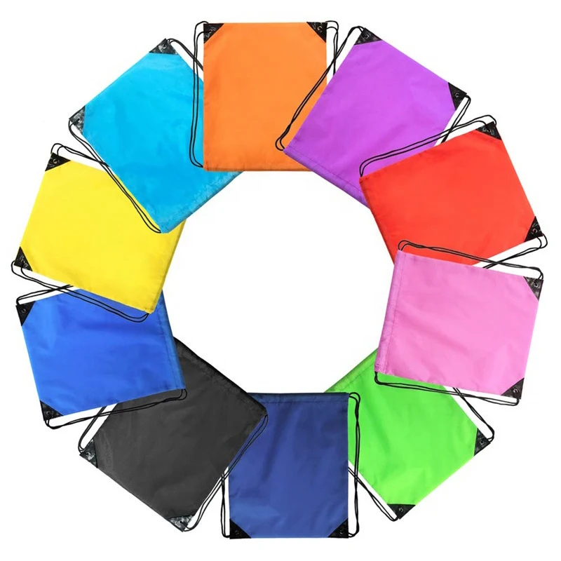 Hot Sale Cheap Drawstring Gift Bags Promotional Custom Logo Drawstring Bag Waterproof Polyester Drawstring Bag