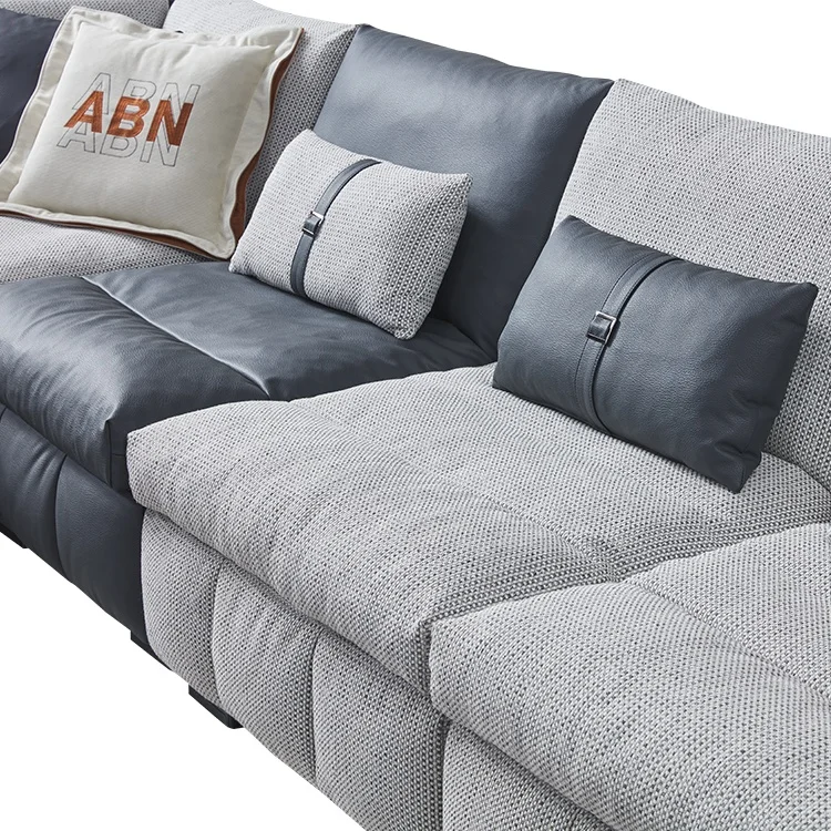 Modern Home Living Room Luxury Sofa Set Hi-Tech Fabric Furniture Corner Modular Couches Sectional Sofa