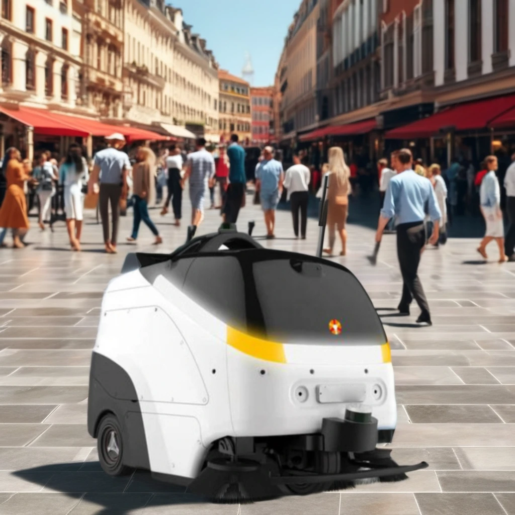 Industrial Robot Sweeper Truck Street Sweeping Floor Sweeper
