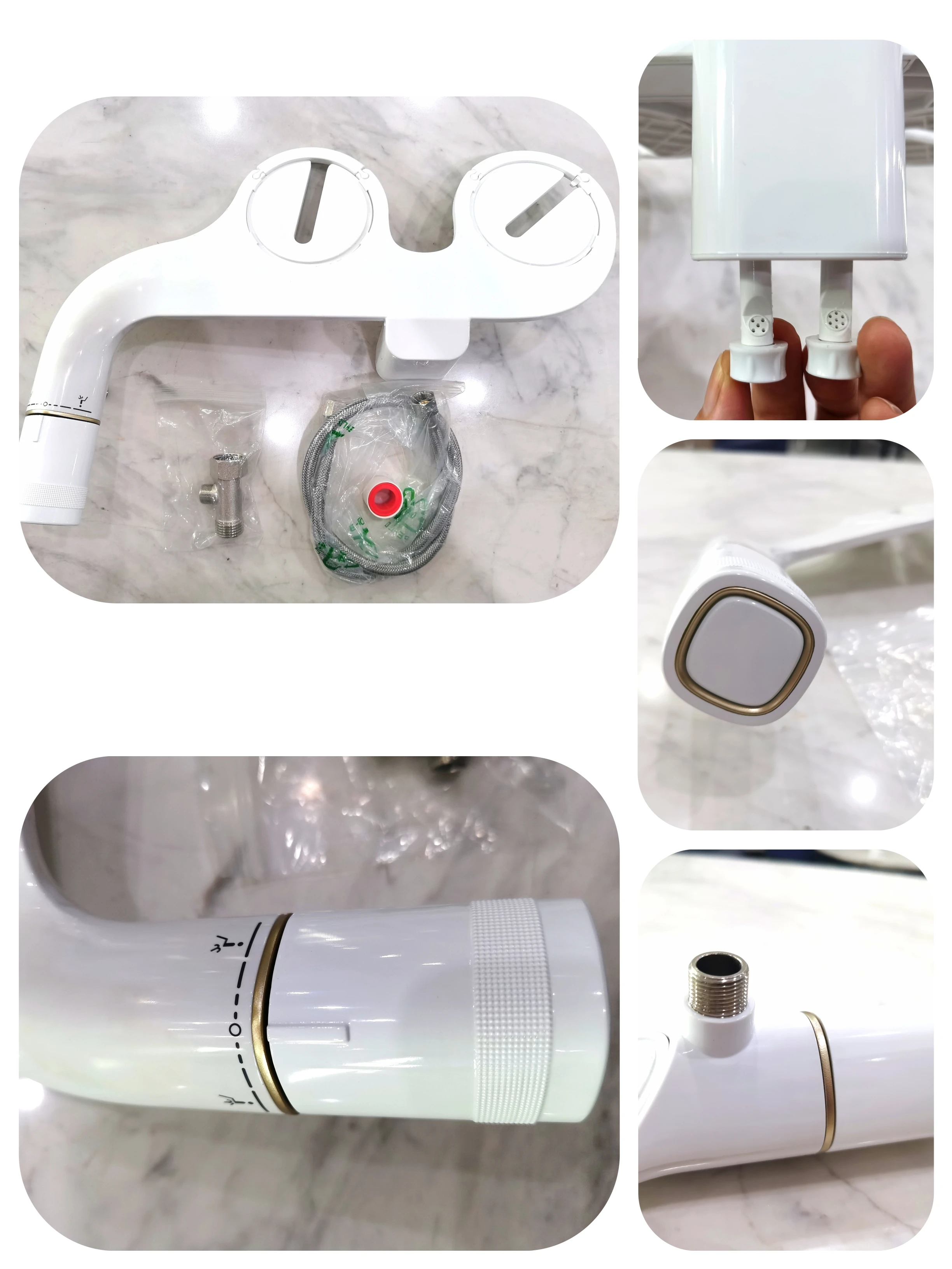 Modern Sleek Design Fresh Clean Water Sprayer Bidet Toilet Seat Attachment, OEM/ODM Nozzle Self-Cleaning Shattaf Toilet Bidet