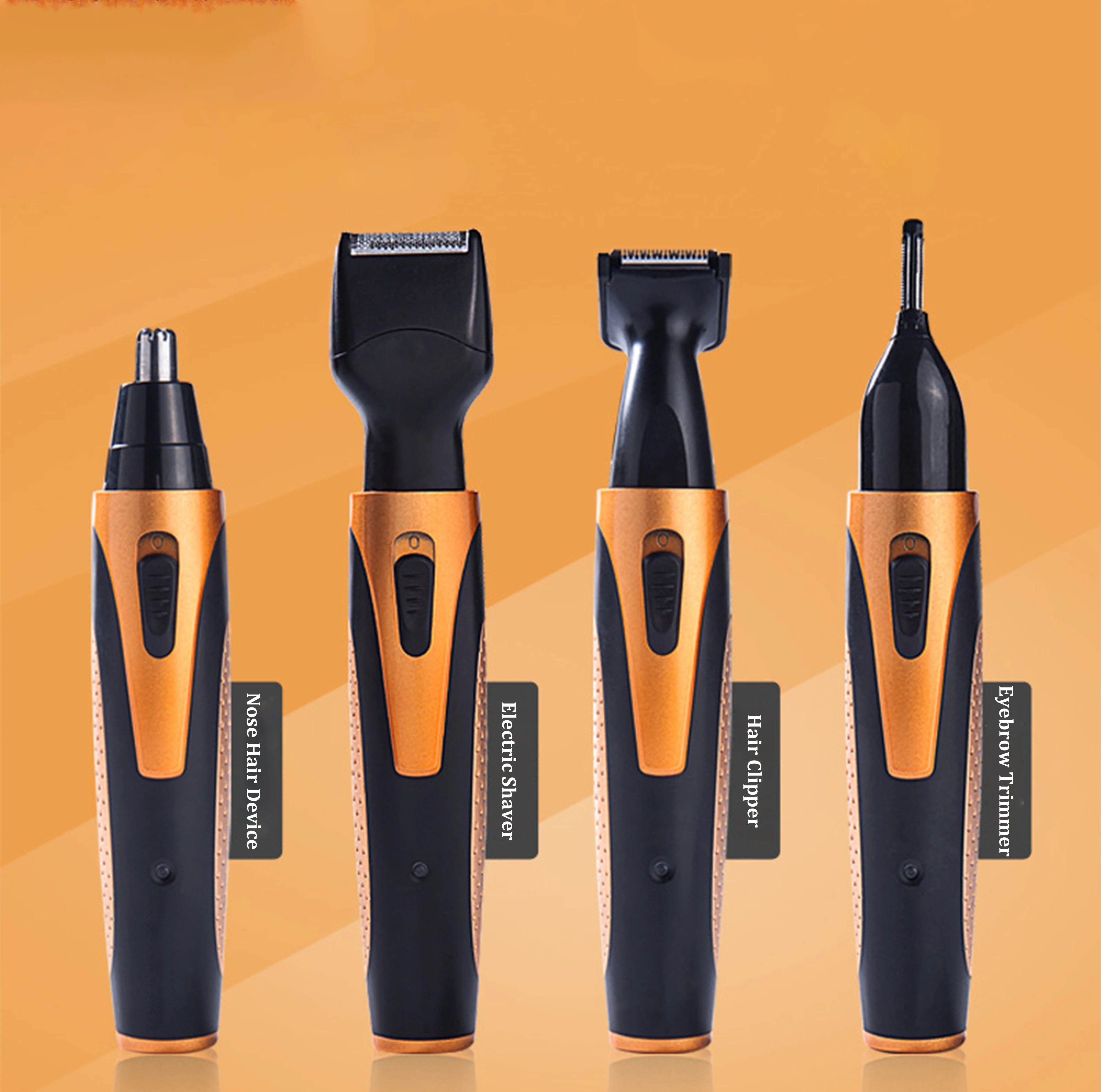Hot Sale Beard Body Clipper Eyebrow Shaving Machine Nose Hair Trimmer Set  4 in 1 Multifunctional Electric Shaver
