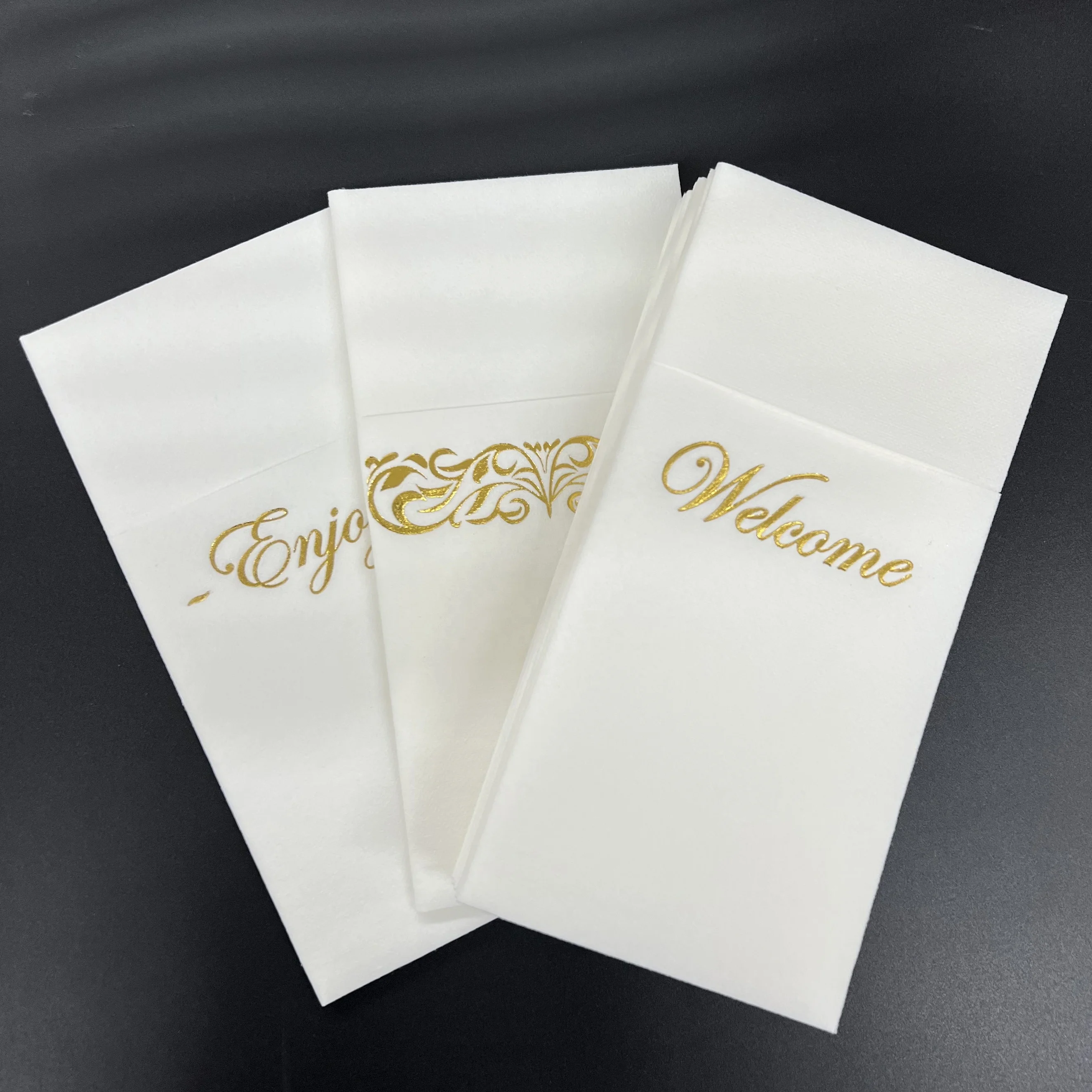 High Quality Airlaid Paper Napkins, airlaid foil paper napkins, airland cutlery napkins