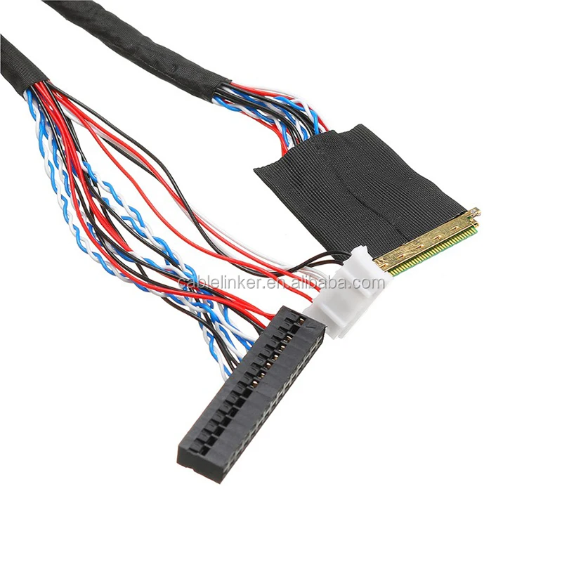 Ultrasound LVDS cable 30pin 40pin micro coax MCX cable assembly