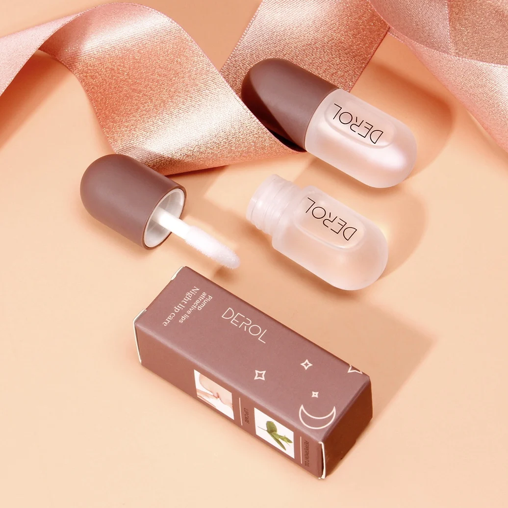 DEROL mint lip plumper capsule mint lips oil sexy maximizer moisturizing clear herbal liquid lipstick night lip care