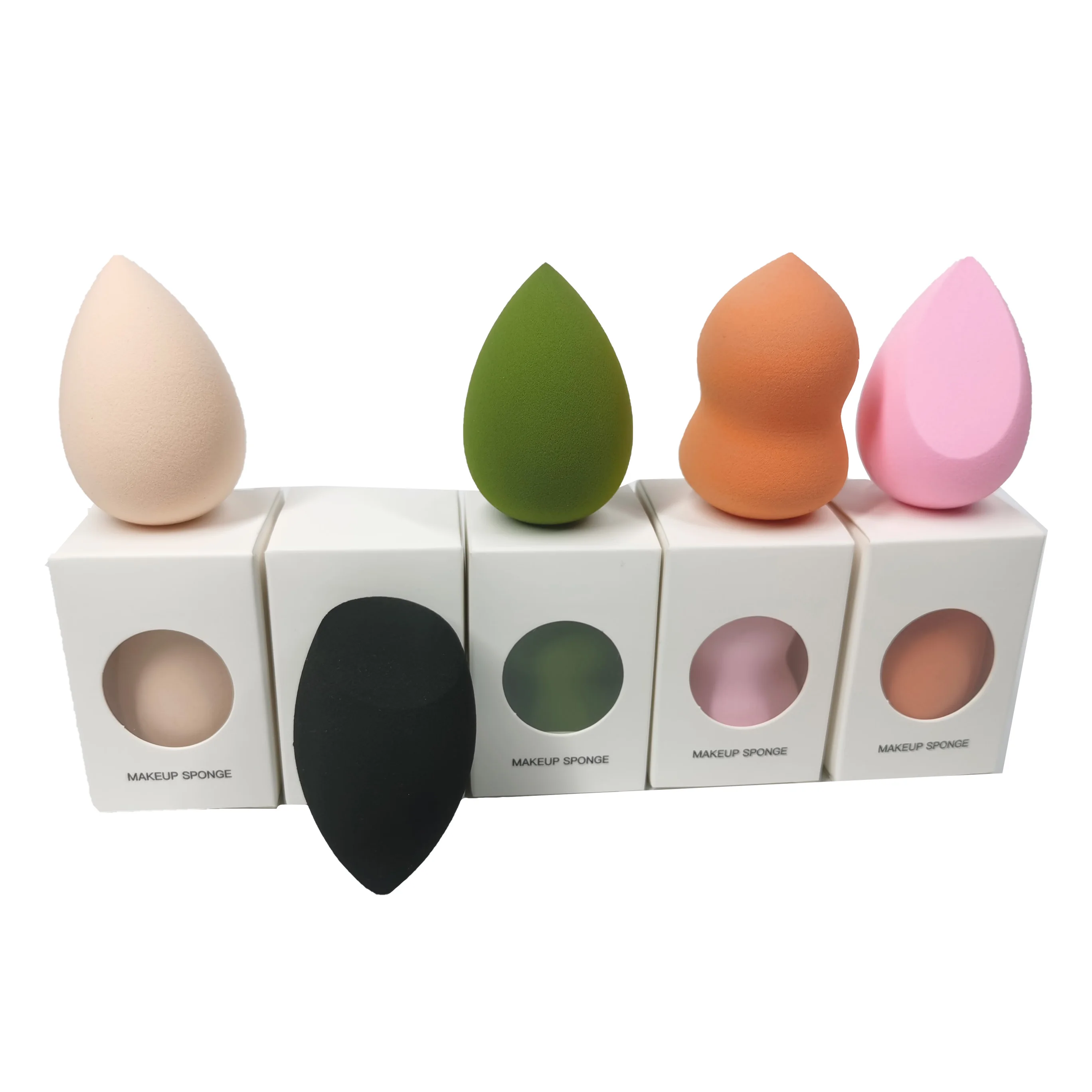 Pink Makeup Sponge Non-Latex Super Soft Makup Sponge Pink Beauty Sponge Blender With Window Box Package