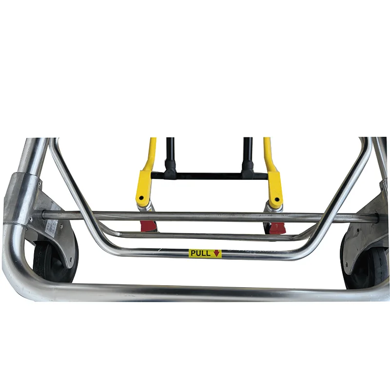 Multi-functional aluminum x-shaped tail folding 9-position adjustable ambulance stretcher