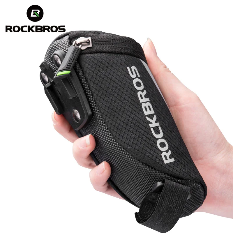 Велосипедная мини-сумка ROCKBROS портативная Светоотражающая нейлоновая седло для подседельного штыря