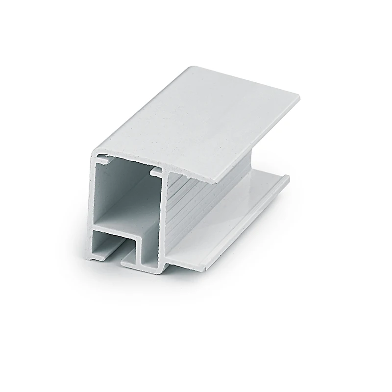 New white color glossy plastic extrusion profiles used fridge parts