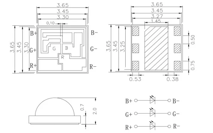3535 led 3535 rgb smd led datasheet rgb led smd 3535