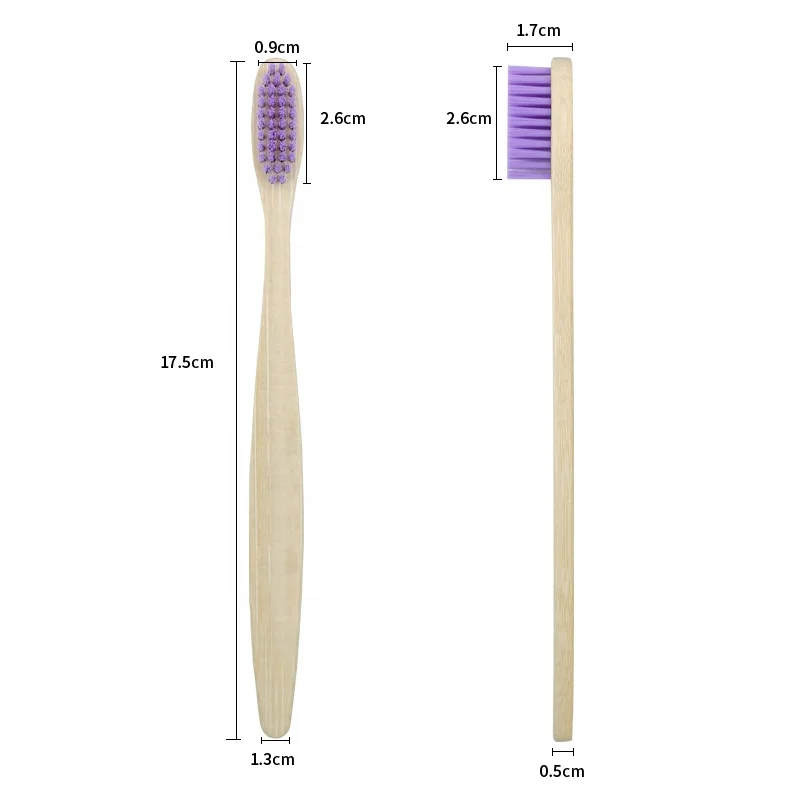 LULA Eco Friendly Biodegradable Natural Recyclable Soft Bristle Wooden Wood Bambu Bamboo Toothbrush For Adult Children