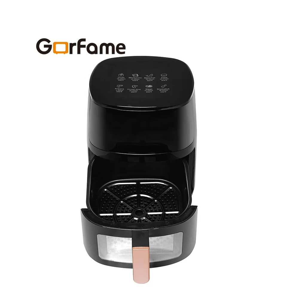 Digital Screen 4.5L Large Visible Window Fryer with 7 Colorful Preset Menus Electrical Air Fryer
