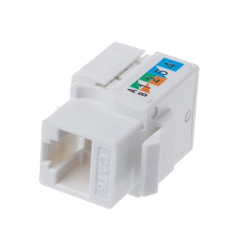 RJ45 CAT6 Keystone Ethernet Wall Jack Punch Down 90-Degree Ethernet Punch Down Keystone jack