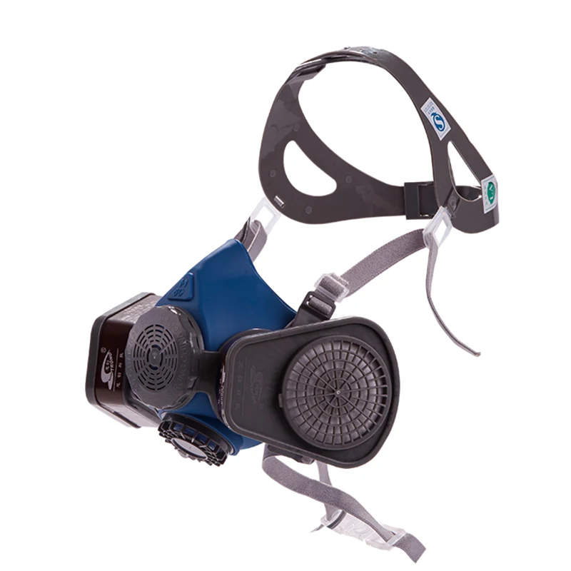 M60 Half Face Aura Mask Gas Respirator Filter for Chemical Pesticide Safety