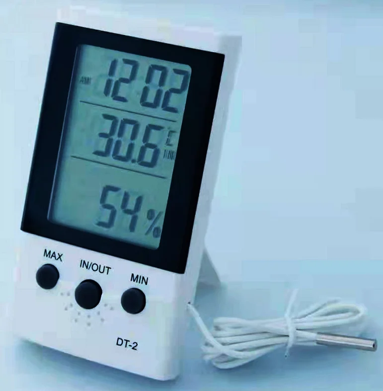 DT-2 Digital Thermometer Hygrometer Indoor/Outdoor Temperature & Humidity Tester