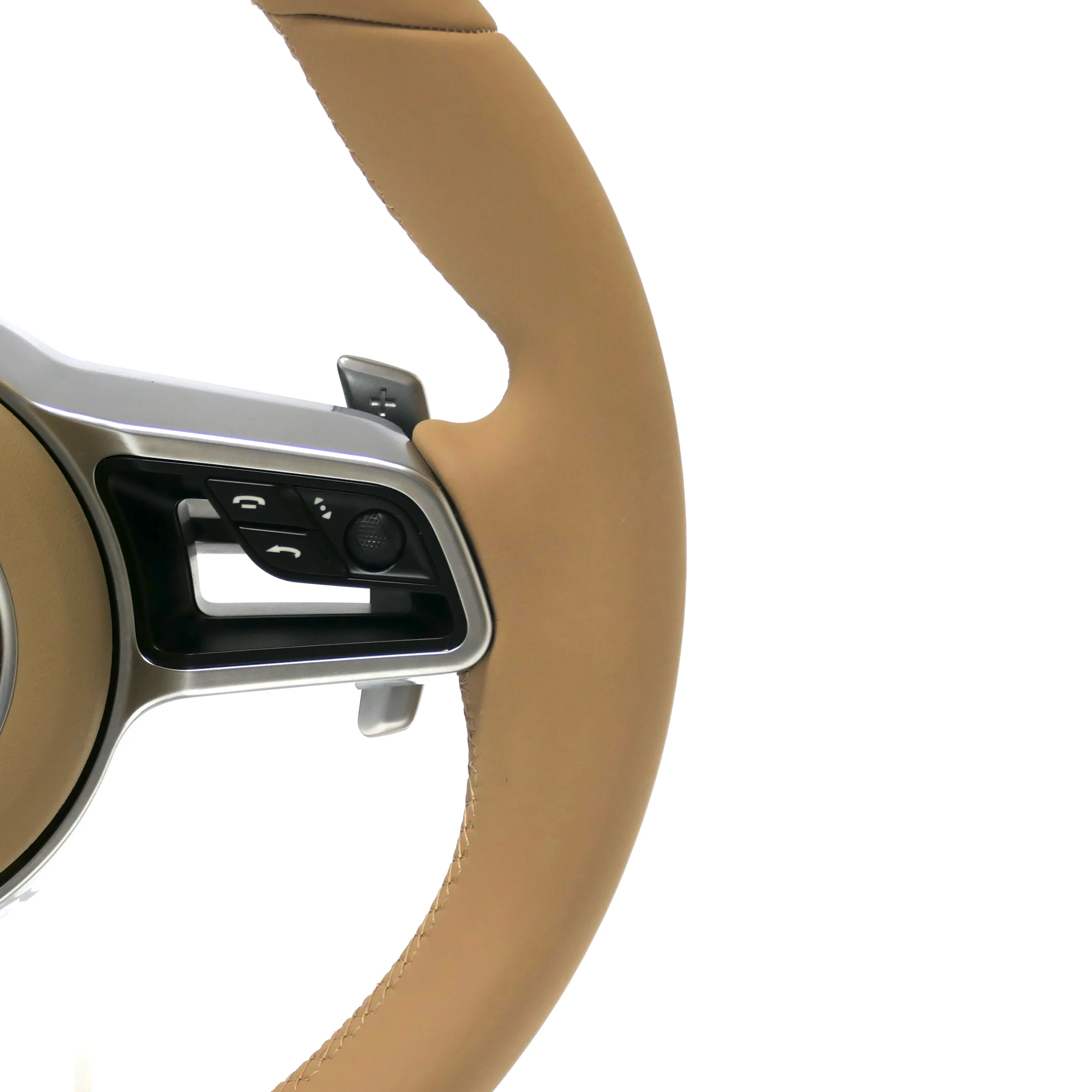 Новое обновление бежевого кожаного рулевого колеса подходит для Porsche Cayenne Panamera 718 911 997 985 981 Mk2 боксер Cayman 987